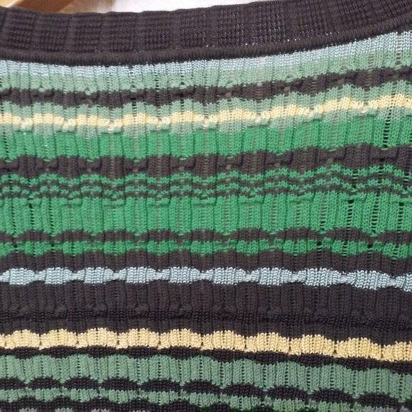 Alfred Dunner Textured Cable Knit Top Sweater Ladies-XL Long Sleeve Striped Bold - Picture 8 of 8